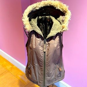 True Grit cozy hooded vest